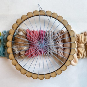 Circular Weaving Kit and Loom - Seashell