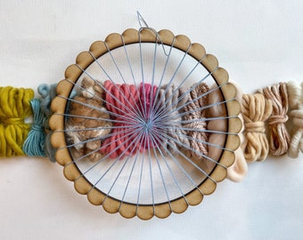 Circular Weaving Kit and Loom - Seashell