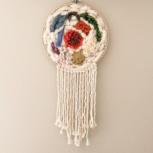 Rainbow Wall Hanging | Weaving | Textured Art |