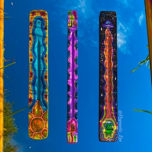 Porta-incensos Trippy (reativo à luz negra)