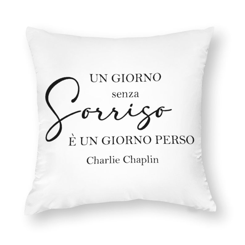 Italian Pillowcase Italian Quote Cushion Italian Gift Etsy