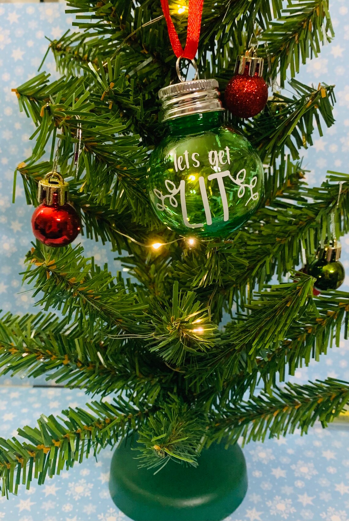 Christmas Ornament Shot Glasses Etsy