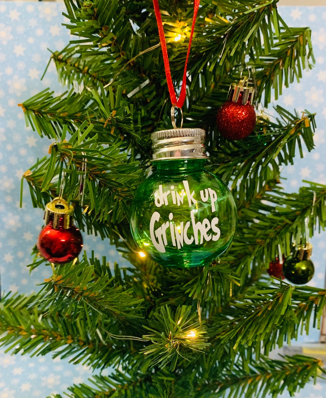 Christmas Ornament Shot Glasses Etsy