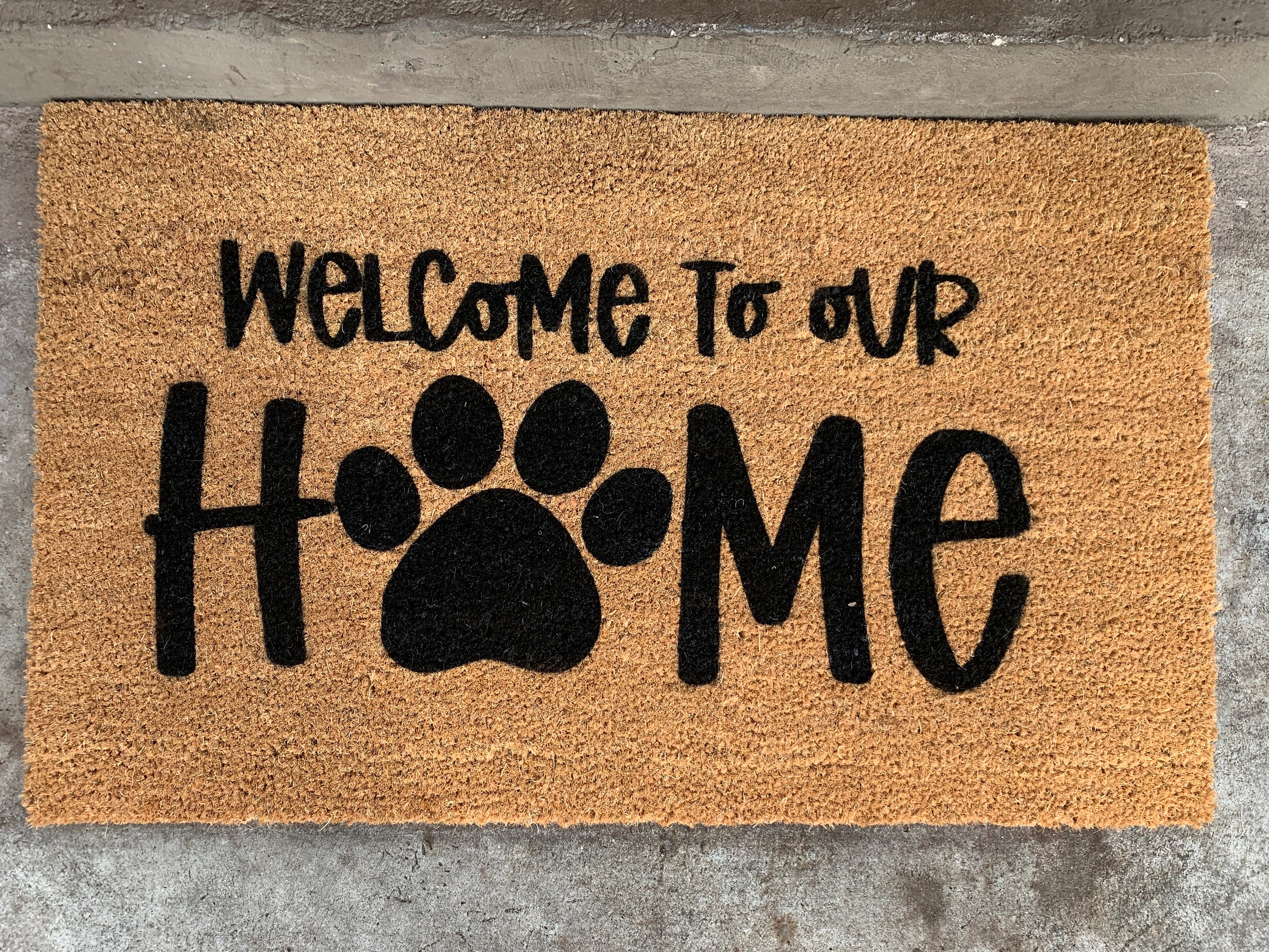 Pet Doormat Personalized Doormat Housewarming Gift Etsy Israel