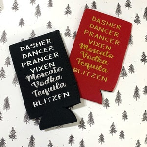 Reindeer Slim Can Beverage Huggers