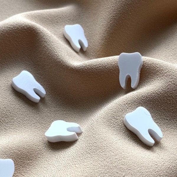 Set of acrylic teeth icon small table decoration craft supply Resin casting charms