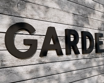 Black 3D Wall Letters: Custom Logo Sign