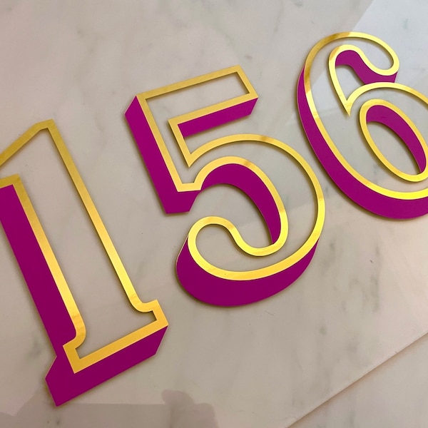 House Number Decal Etsy