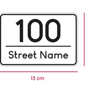 Set of Wheelie Bin Stickers, House Number Decal Street Name, Pack of trash Stickers image 2