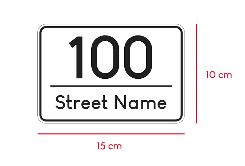 Set of Wheelie Bin Stickers, House Number Decal Street Name, Pack of trash Stickers image 2