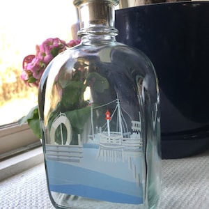 carafe à décanter en verre Holmegaard danoise vintage. Conception Michael Bang