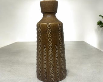 ヴィンテージ 美しいブラウン イルクラ 西ドイツ 陶器 花瓶 1006 20