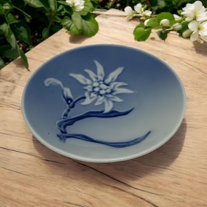 Prato de porcelana vintage Royal Copenhagen Flower 3612