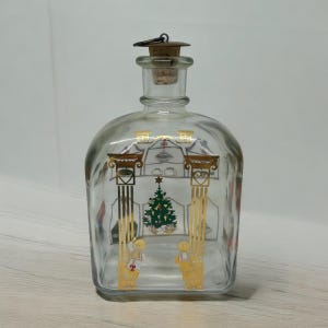 Carafe en verre vintage Holmegaard Christmas