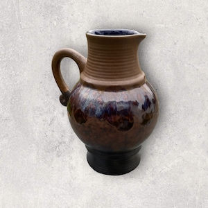 Big Vintage Strehla West Germany Ceramic Pitcher/Vase