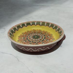 Teglia da forno in gres con motivo vintage e bellissima ceramica