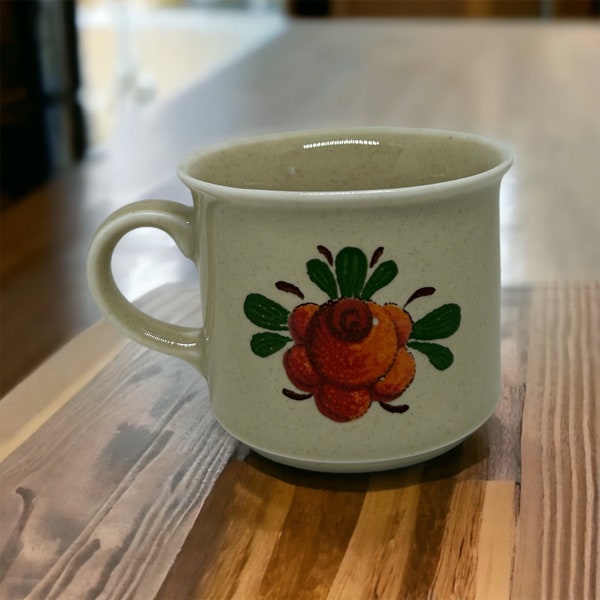 Vintage Winterling Bavaria Germany Coffee Cup Orange Flower