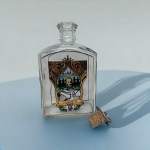 Belle carafe de bouteille en verre Holmegaard vintage Frederik II