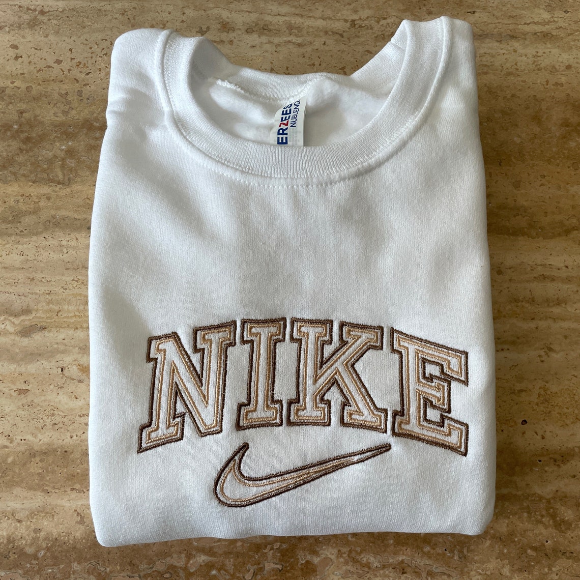 Nike Embroidered Crewneck Sweatshirt Custom | Etsy