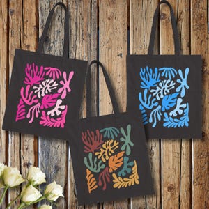 Bunte Blumen-Baumwollsegeltuch-Einkaufstasche, umweltfreundliche Einkaufstasche, Strandtasche, wiederverwendbare Einkaufstasche, Geschenk für sie, Sommervibes