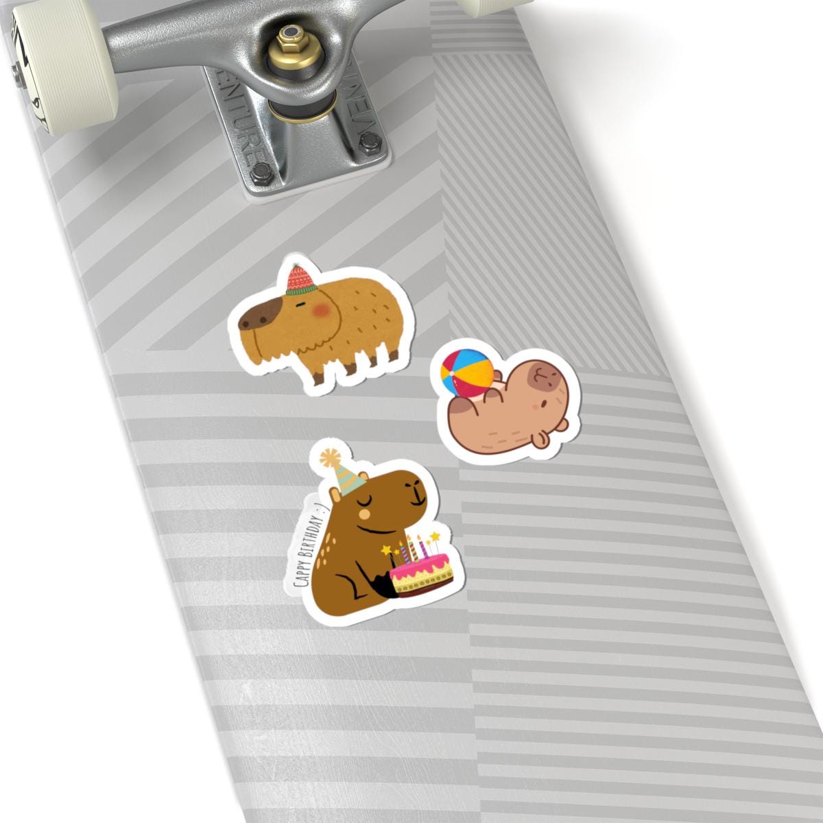 Cute Capybara Stickers, Cappy Birthday Kids Gift, Kiss-cut Sticker Pack ...