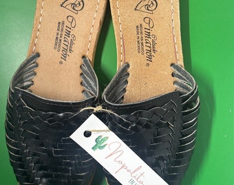 Mexicaanse ambachtelijke sandaal, leren muiltjes, handgemaakte boho-hippie huaraches