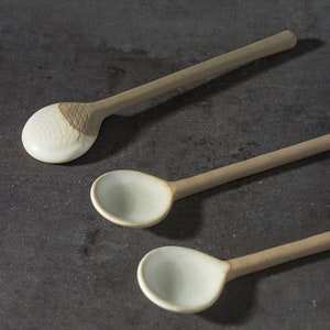 Handmade Ceramic SMALL Coffee Spoon Gift