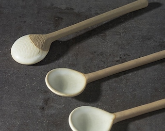 Handmade Ceramic SMALL Coffee Spoon Gift