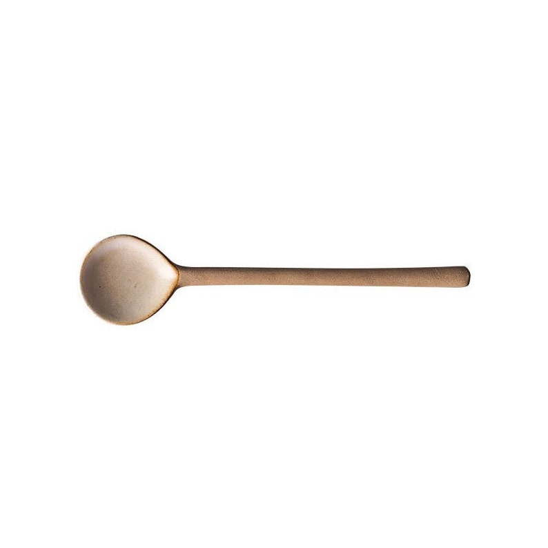 Handmade Ceramic SMALL Coffee Spoon Gift image 4