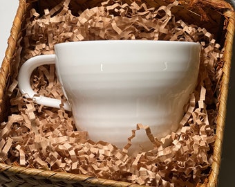 White Ceramic Coffee Mug, 300ml, Gift for her/him