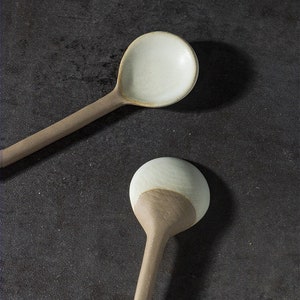 Handmade Ceramic SMALL Coffee Spoon Gift image 3
