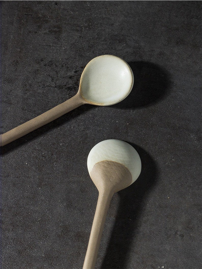 Handmade Ceramic SMALL Coffee Spoon Gift image 3