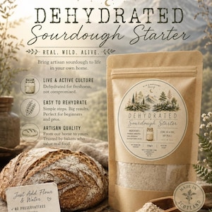 Scottish Sourdough Starter | Dehydrated Live Starter | Beginner Friendly | Easy to Revive | 15g | Free UK Delivery