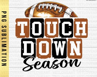 Touchdown Season PNG: Football Mom Shirt Design (Digital Download)