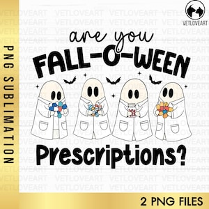 Retro Halloween Pharmacy PNG: Are You Fall O Ween Design (Digital Download)