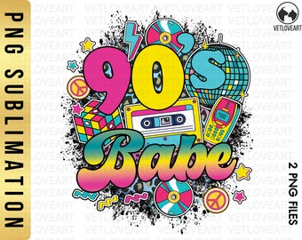 90's Babe PNG: Retro 1990 Country Music Sublimation Design (Digital Download)