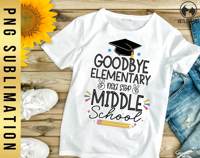 Goodbye Stop Next Stop Middle School PNG: Goodbye Elementary 5th Grade Graduation ...