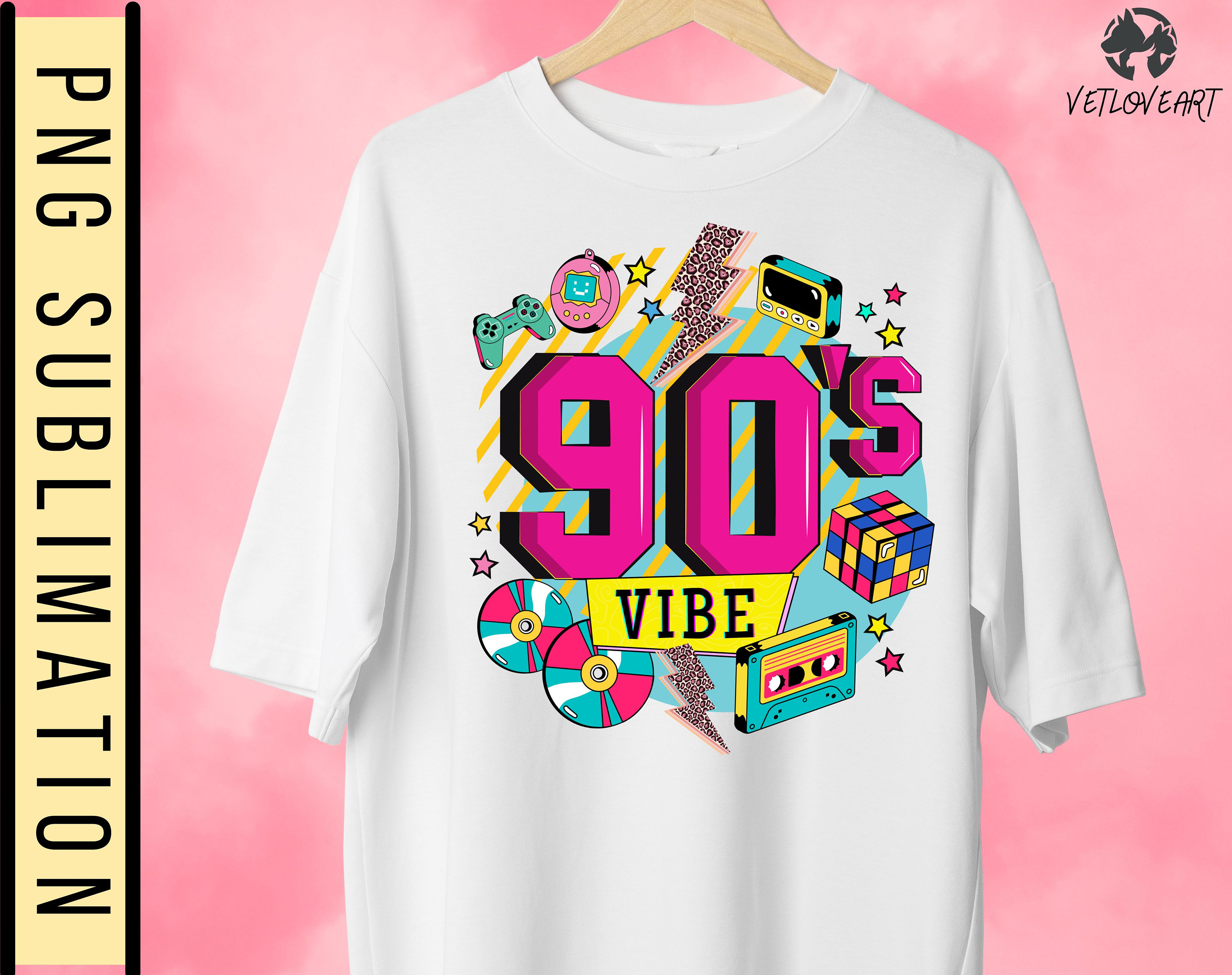 90s Vibes PNG: Retro Sublimation Design (digital Download) - Etsy