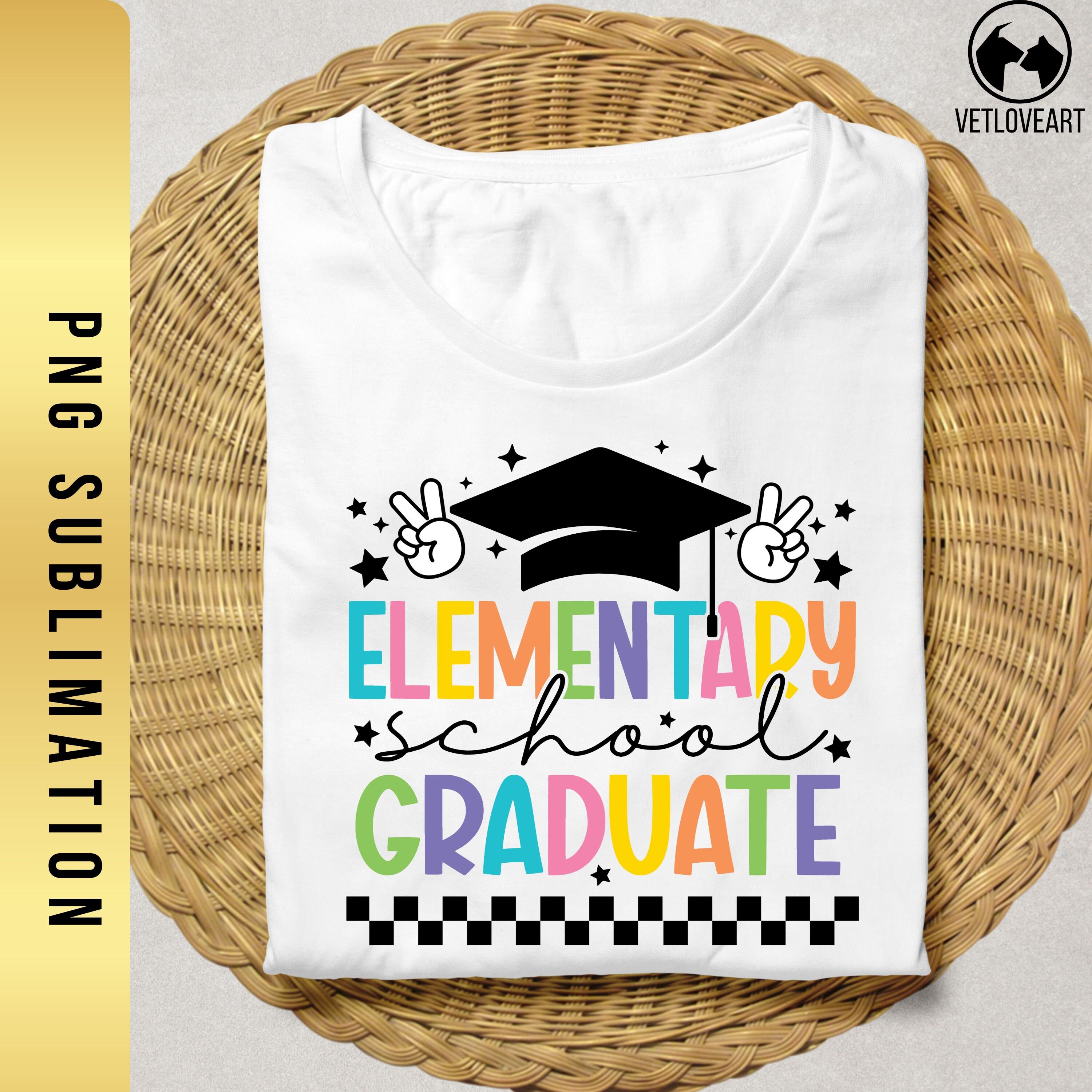 Elementary School Graduate PNG: Retro 5th Grade Design (digital ...