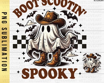 Fantasma retro del oeste para Halloween PNG, vaquero espeluznante (descarga digital)