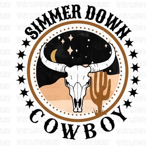 Simmer Down Cowboy PNG,Simmer Down Cowboy Sublimation,Rodeo png, Cowboy Png,Western Sublimation,Cowhide Cowboy PNG,Western Sublimation,Rodeo