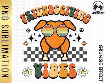 Gobble Png, Friendsgiving png, Retro Thanksgiving, Hippie Thanksgiving Png, Thanksgiving Sublimation, Turkey Png, Friendsgiving vibes Png