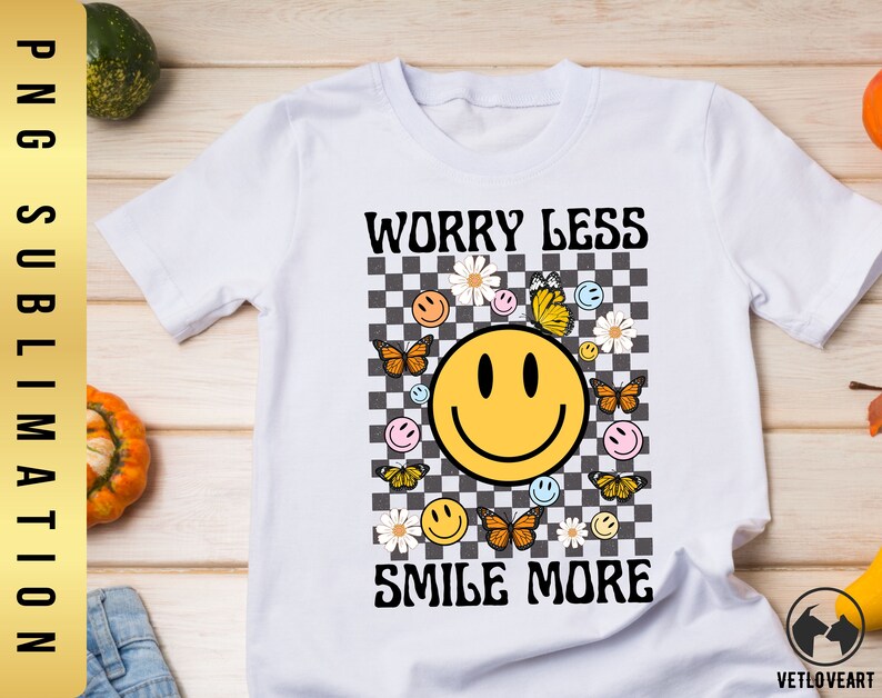 Smiley Face Retro Flower PNG: Groovy Sublimation (digital Download) - Etsy