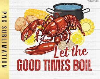 Crawfish Boil PNG: Louisiana Seafood Design (Digital Download)