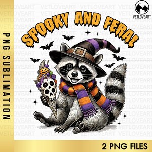 Spooky and Feral Raccoon Png,Trick or Trash Png,Funny Raccoon Png,Feral Trick or Treat Png,Halloween Raccoon Png,Trendy Halloween Png,Spooky