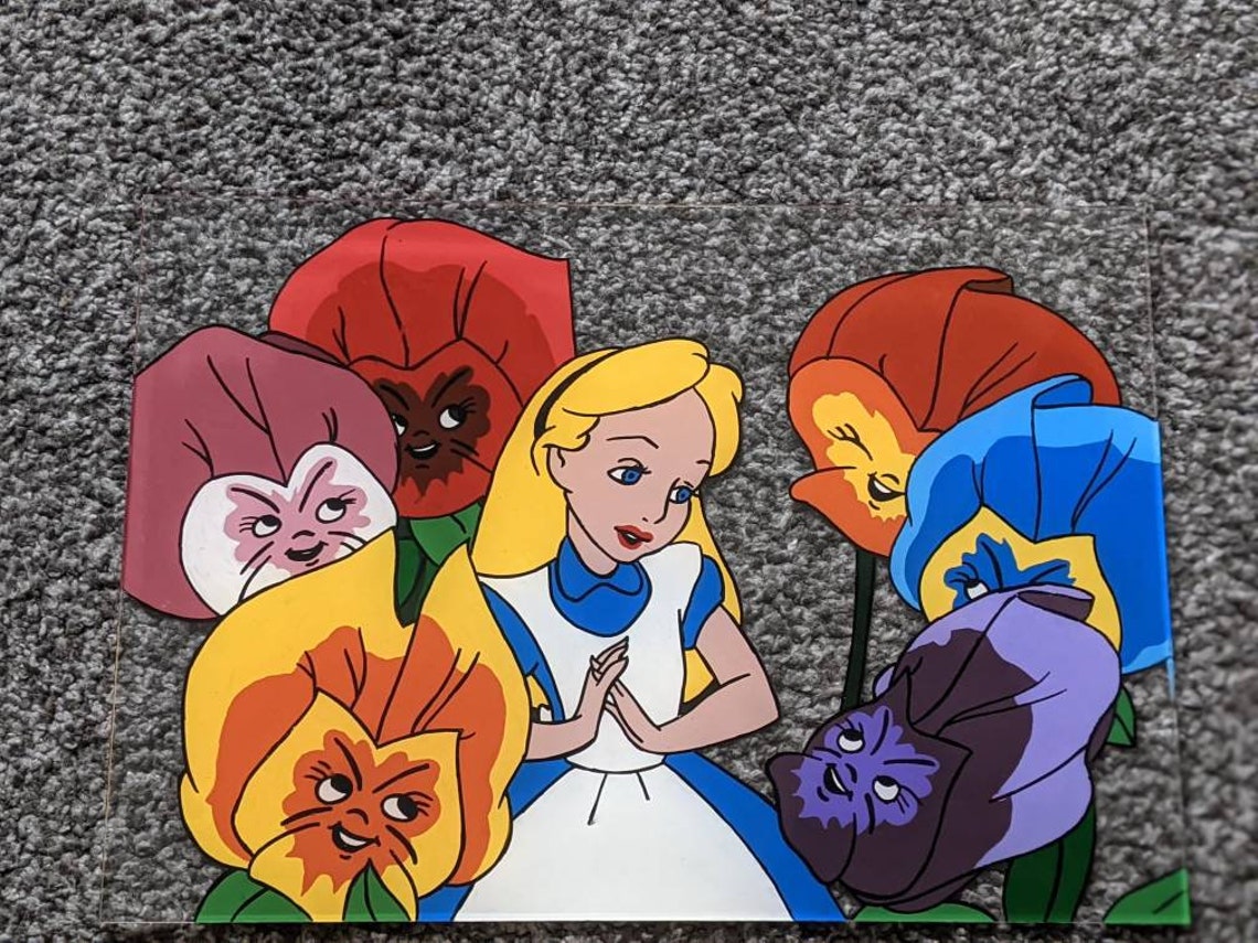 Alice & The Flowers // Alice in Wonderland Etsy