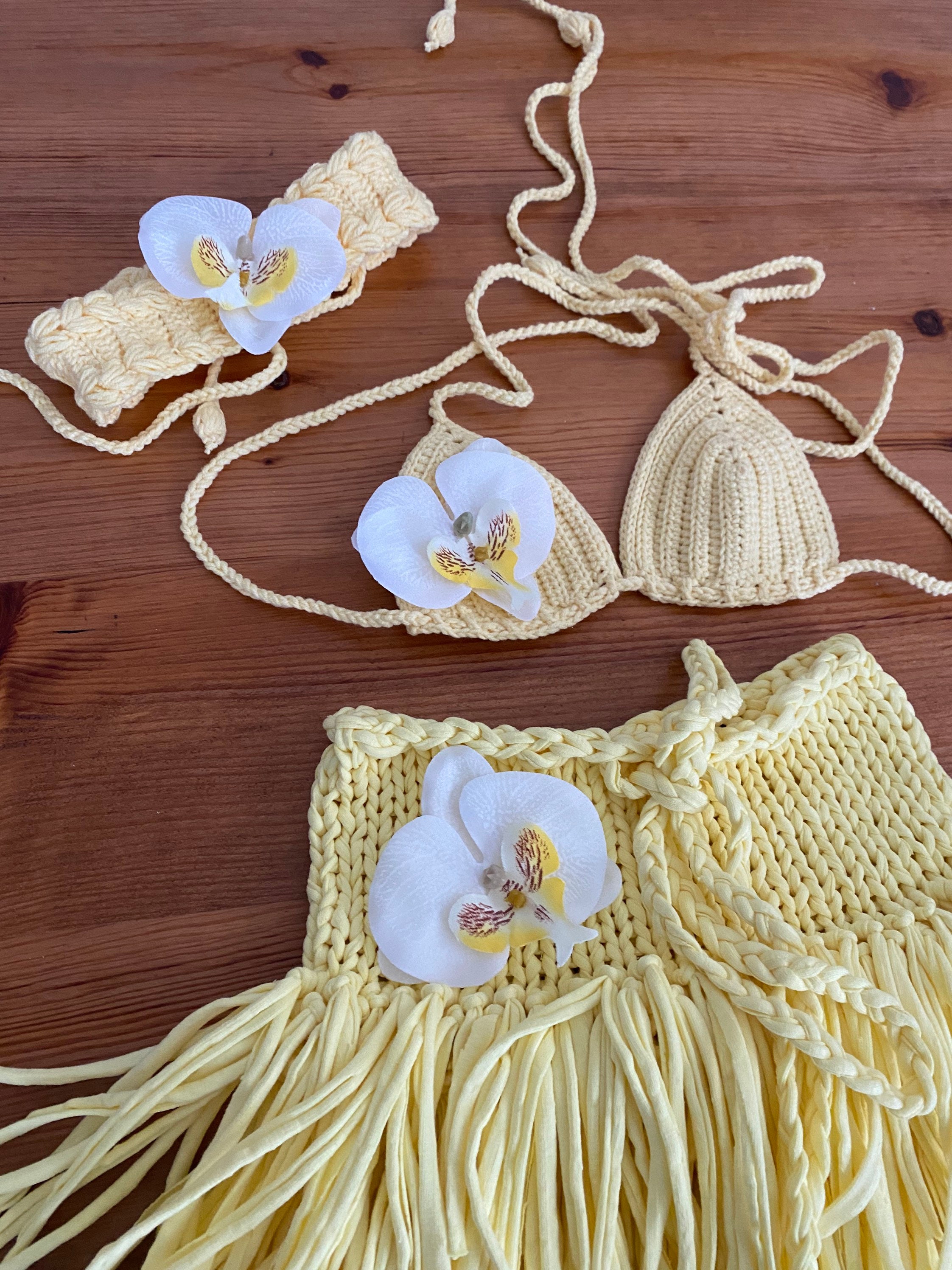 crochet bikini dress Sunshine Crochet Mini Dress