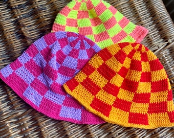 Crochet Bucket hat,Cottton summer hat, Bucket hat for women, Beach hat,Handmade hat