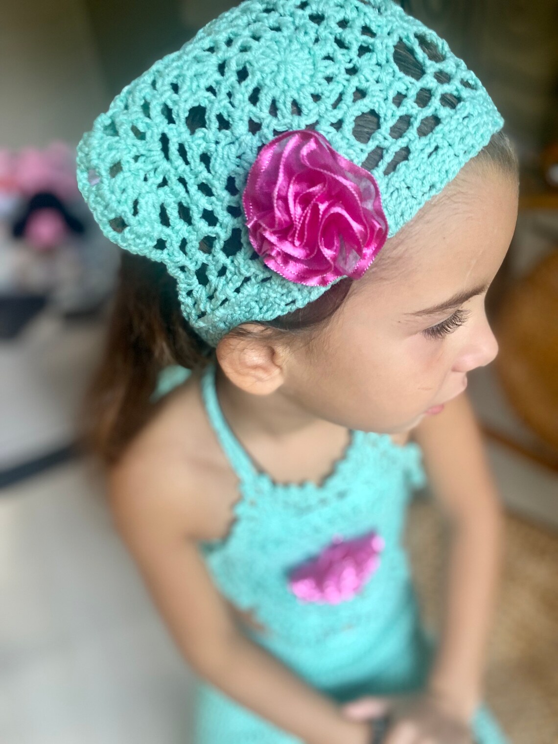 3 Pieces Baby Girl Crochet Set Baby Girl Summer Outfit Gift Etsy