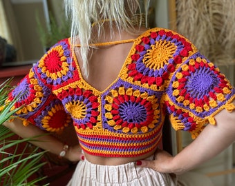 トップス leinwande Fruits Mix Crochet Top ラインヴァンドleinwande Fruits Mix Crochet Top ライン